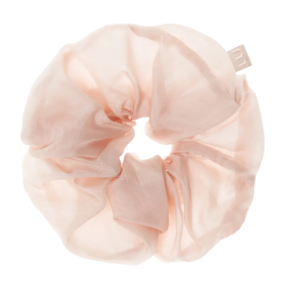 MON MOU Silk Volume Scrunchie Nude - Супероб'ємна шовкова резинка (нюдова)